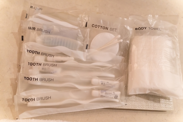 アメニティグッズの集合体